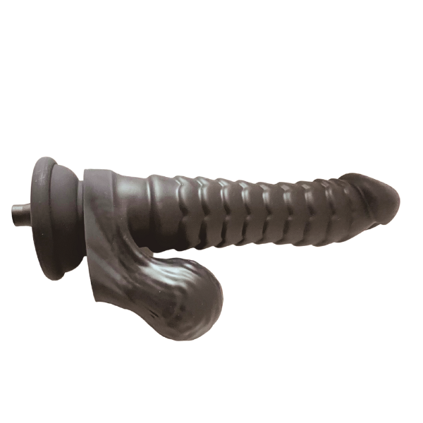 8" Black Silicone Dragon Dildo