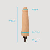 Thumbnail for Massage Gun Flesh Dildo Attachment 12.5mm