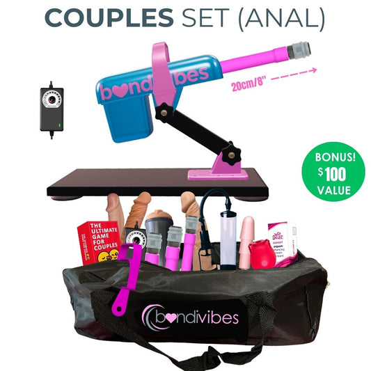 Couples exploring sex machines together - modern demographics of sex machine buyers including couples, singles, and LGBTQ+ customers