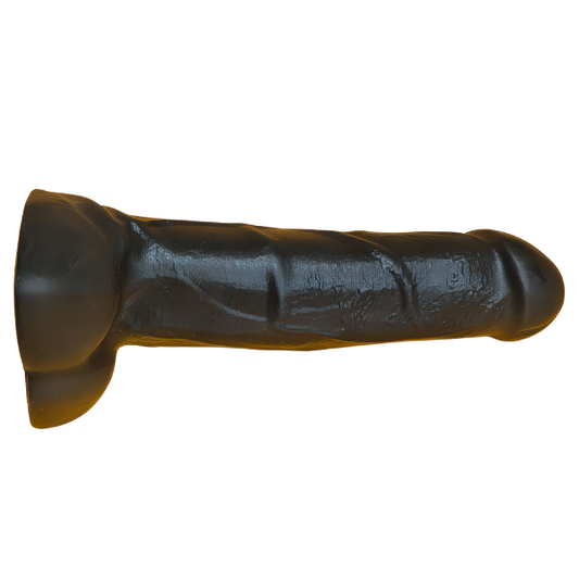 7" Vac-U-Lock Black Cock Dildo