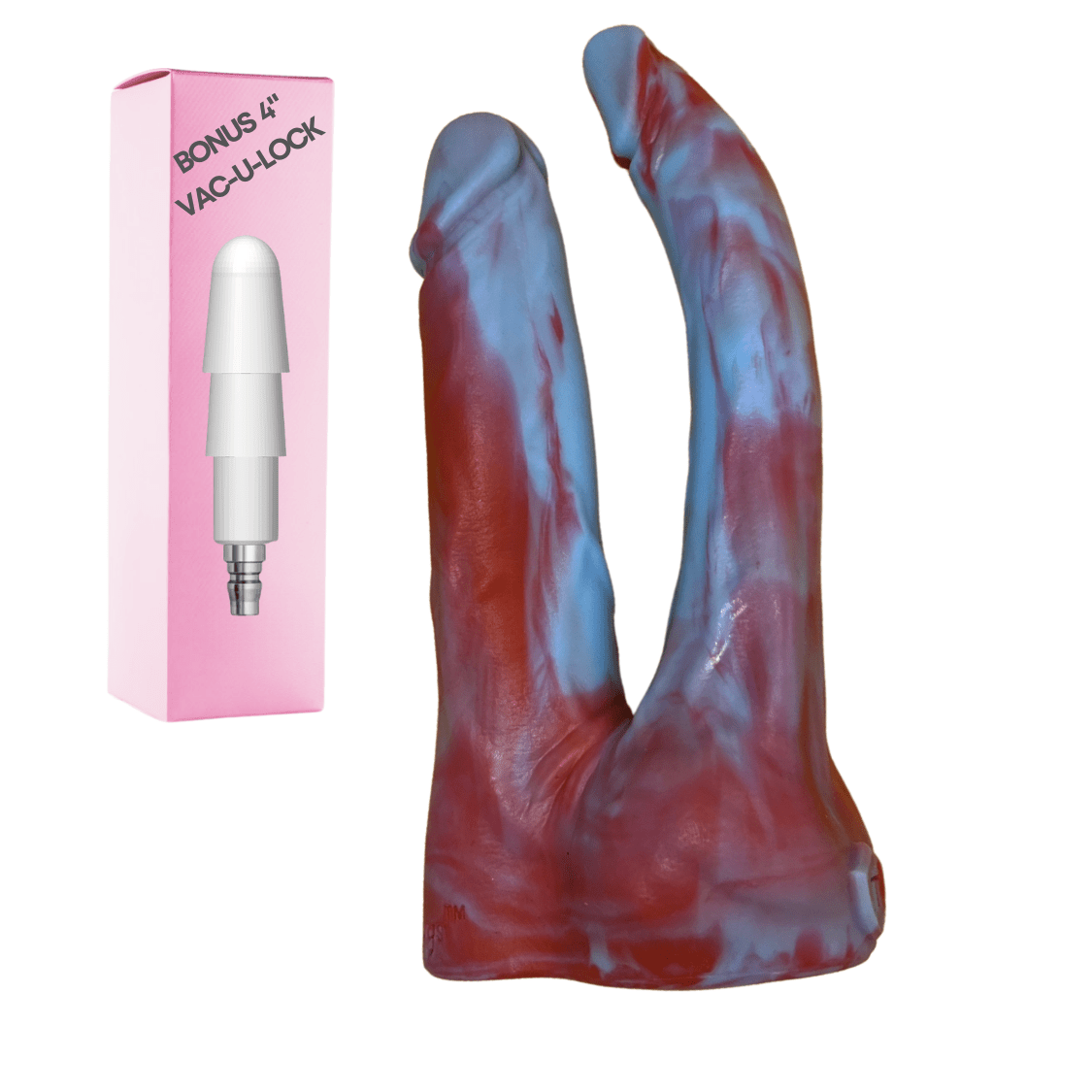 VAC - U - LOCK 8" Silicone Dragon Double Dildo - Bondivibes