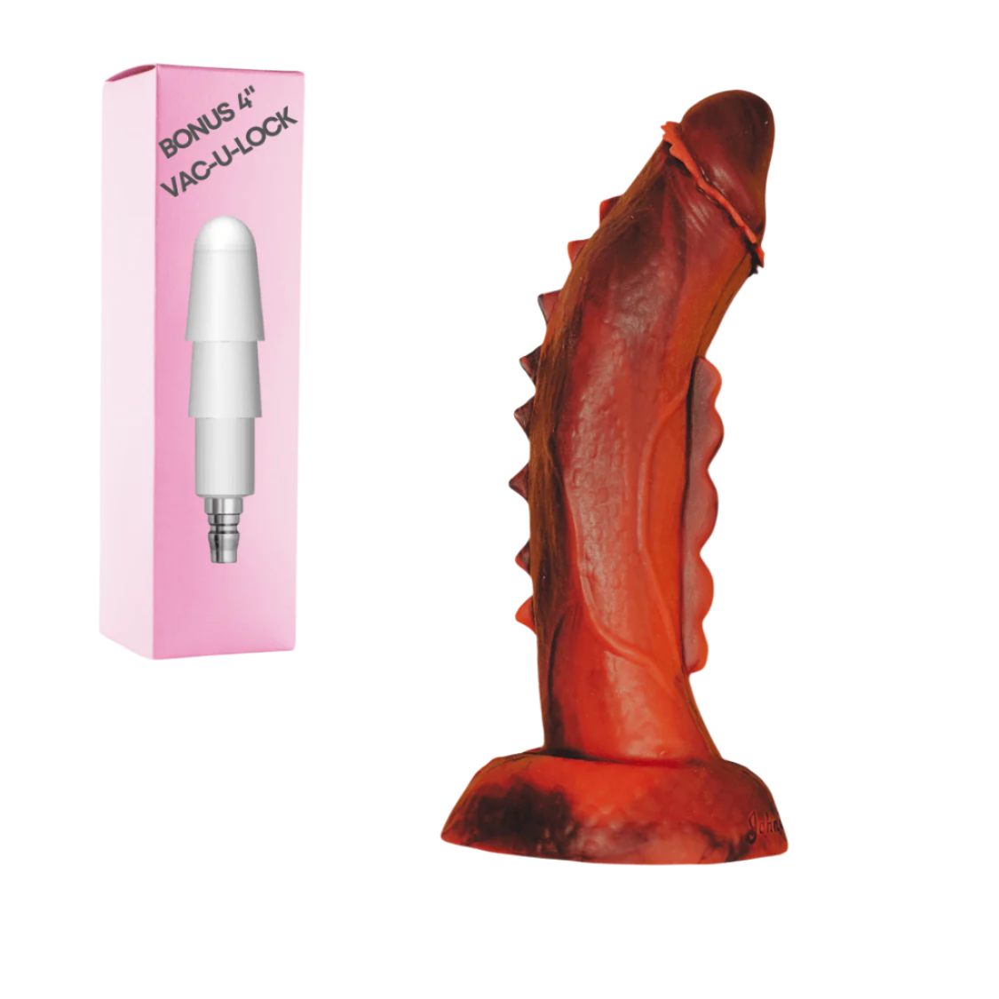 VAC - U - LOCK 9" Spiked Silicone Dragon Dildo - Bondivibes