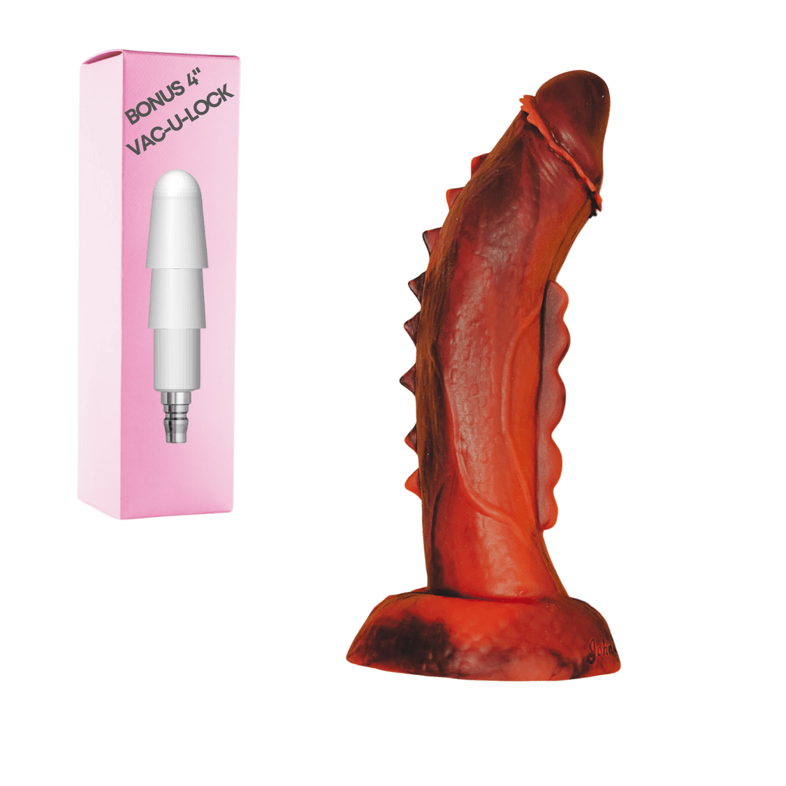 VAC - U - LOCK 9" Spiked Silicone Dragon Dildo - Bondivibes