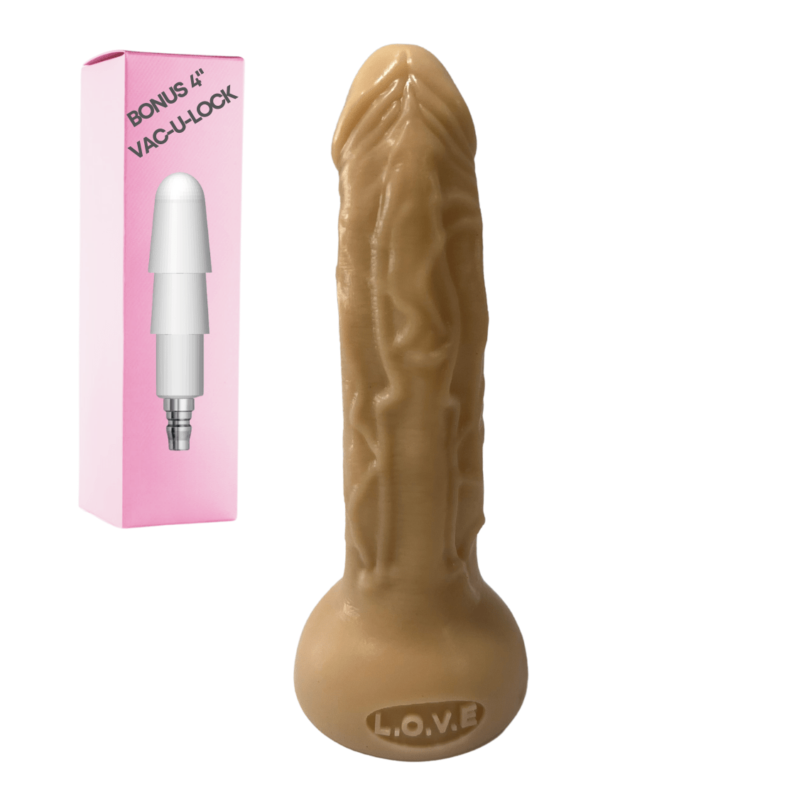 8" Vac - u - lock White Wonder Dildo - Bondivibes