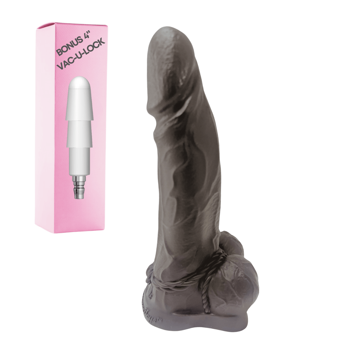 9" Vac - u - lock Black Beast Dildo - Bondivibes