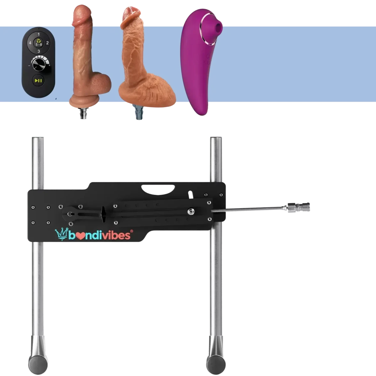 A1 Premium Sex Machine Dildo Pack - Bondivibes