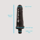 Massage Black Dildo Attachment 18.9mm - Bondivibes