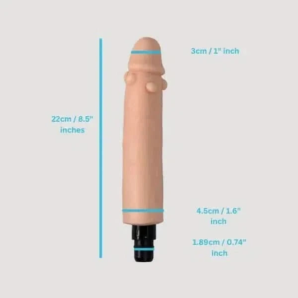 Massage Dildo Attachment 18.9mm - Bondivibes