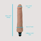 Massage Flesh Dildo Attachment 18.9mm - Bondivibes