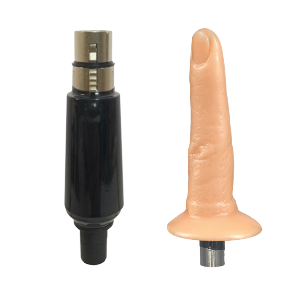 Massager Sex Gun Attachments + Finger Dildo 12.5mm / 18.9mm Bondivibes