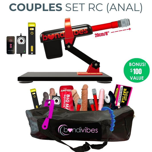 Cordless Anal Couples Sex Machine Set