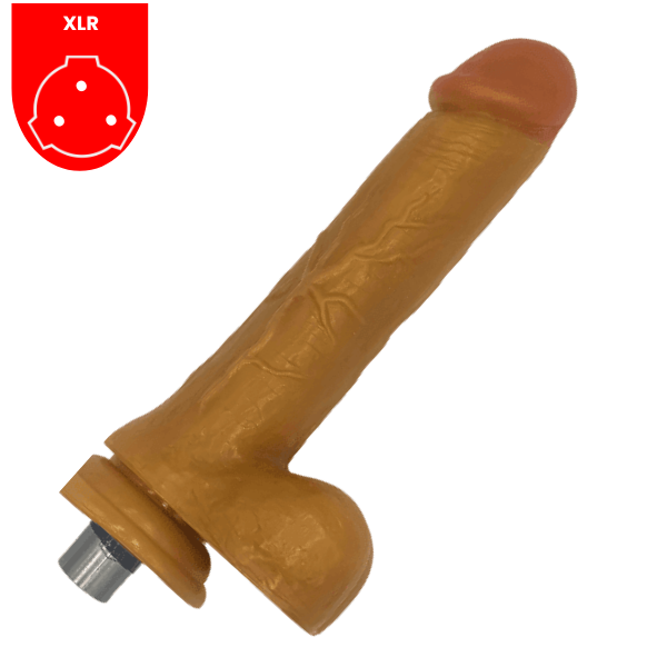 XLR Tan 9" inch Dildo Sex Machine Attachments Bondivibes