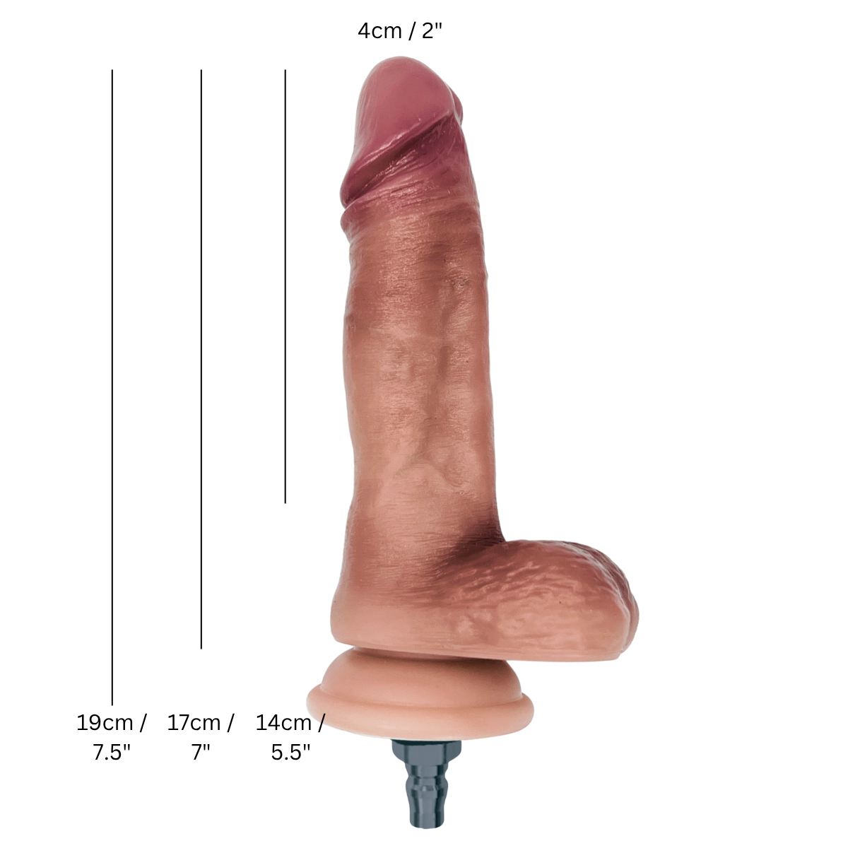 7" Life-like Silicone Dildo Attachment