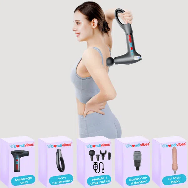 New Airlie-S Massage Gun Sex Dildo Machine Black