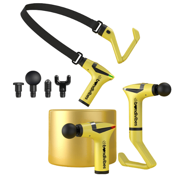 Massage Gun Sex Machine Set Yellow - Bondivibes